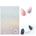 1 Pc Nail Strip Stickers Black/Gold/Rose Gold/Silver Metal Strip Tape Nail Art Adhesive DIY Foil Tips Nail Sticker Decals NK11