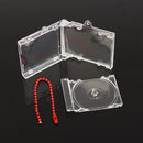 Mini estuche de CD con álbum en blanco, llavero con reproductor de CD, llavero periférico conmemorativo, llavero para mochila DIY