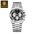 POEDAGAR Luxury Man Quartz Watch Sport Military Watch For Men Waterproof Luminous Date Chronograph Stainless Steel Men's Watches