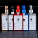 Women Men Bank Credit Card ID Holder Aluminium Alloy Business Card Case Work Card Badge Lanyard Holder Protector Cover