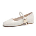 Mary Jane Women's Shoes New 2024 Fashion Elegant Not Tired Feet Shoes Shallow Mouth Low Heeled Flat Shoes for Women