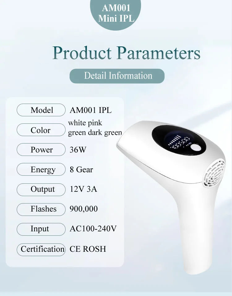 Professional Permanent Laser Depilator IPL Hair Removal For Whole Body, Depilator Remover Permanent Women Home Use Devices