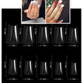 Fake Nails 100PCS Claw Shape Full Cover Wearable DisassemblyGlossy Pure White Red Orange Natural False Nails Tips