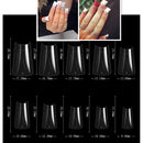 Fake Nails 100PCS Claw Shape Full Cover Wearable DisassemblyGlossy Pure White Red Orange Natural False Nails Tips