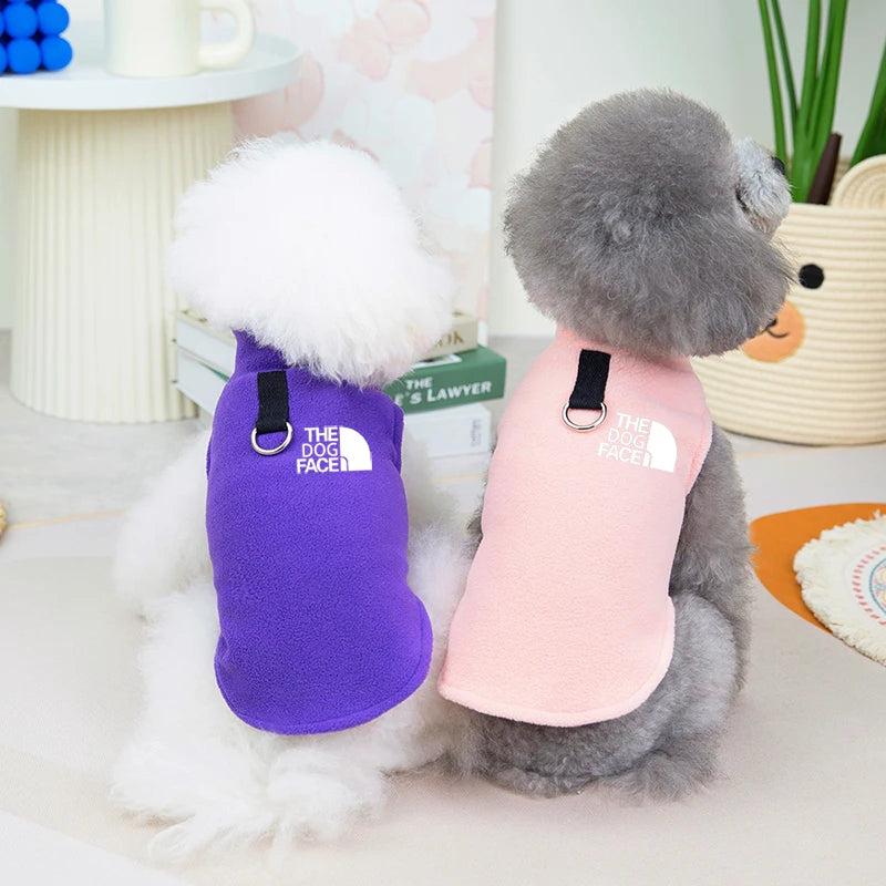 Autumn Winter Pet Dog Clothes Fleece Warm Vest Dog Coat Jacket For Small Dogs Outdoor Sport Clothing French Bulldog Ropa Perro