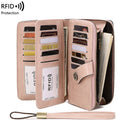 High Quality Women Wallet RFID Anti-theft Leather Wallets For Woman Long Zipper Large Ladies Clutch Bag Female Purse Card Holder