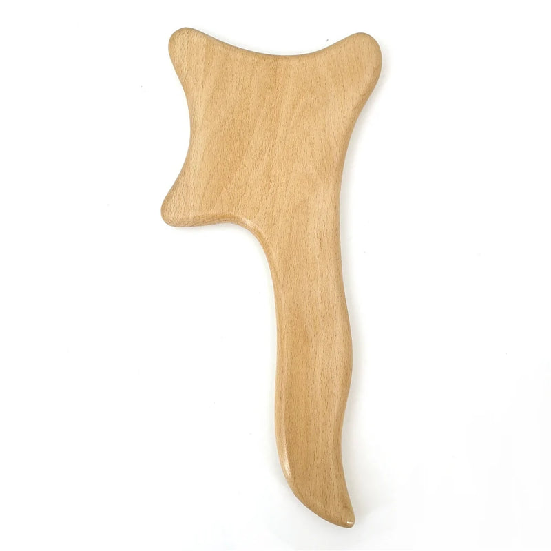 Wooden Lymphatic Drainage Massager Paddle Manual Anti-Cellulite Gua Sha Tool Muscle Pain Relief Soft Tissue Therapy Device