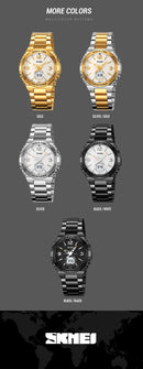 Reloj electrónico SKMEI 2310 resistente al agua para hombre, reloj de pulsera digital de acero inoxidable, reloj de lujo para hombre, reloj con movimiento, reloj para hombre