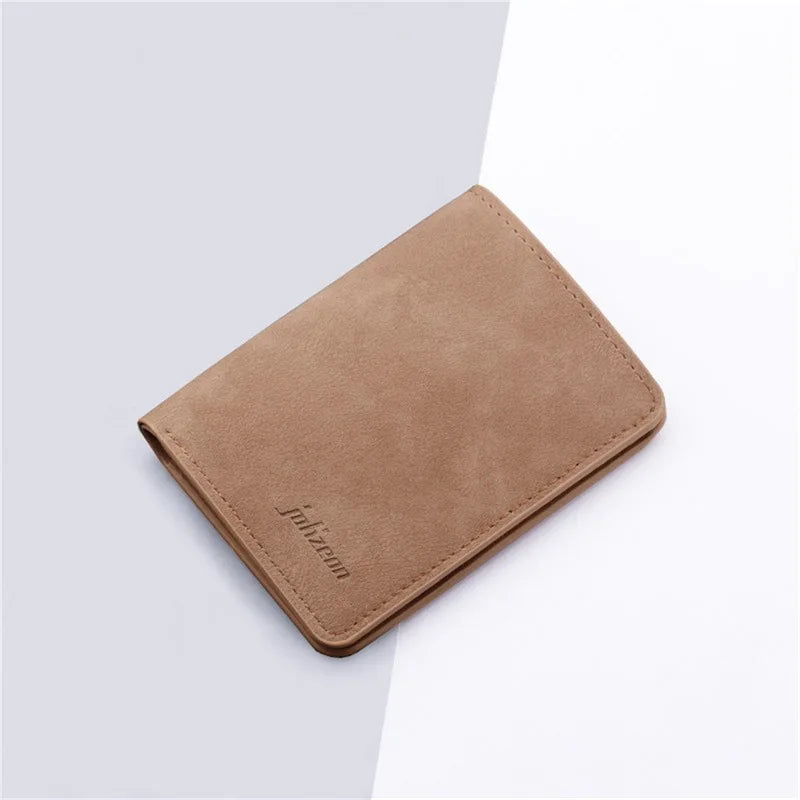 Minimalist Wallet Purse Ultra Thin Mini Money Case PU Leather Card Cover Pouch Business Bank Credit ID Card Holder for Men Women