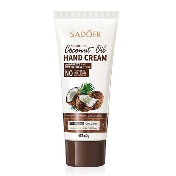 60g SADOER Coconut Hand Cream Hands Creams Handcream Anti-Drying Crack Nourishing Moisturizing Firming Hands Skin Care Products