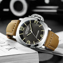 Automatic Watches for Men Mechanical Genuine Brown Leather Yellow Green Military 44mm Luxury Rose Gold Reloj Hombre Baratos