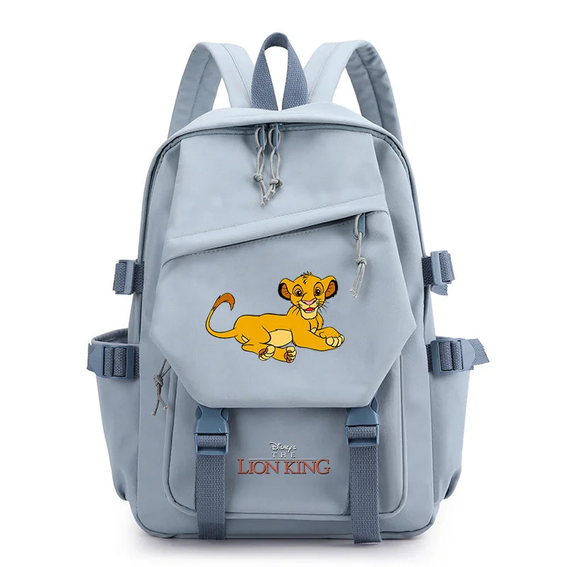Disney The Lion King Simba Boys Girls Kids School Book Bags Women Bagpack Teenagers Travel Backpack Mochila Escolar