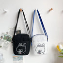 Cute Canvas Sling Bag Female Large Capacity Travel Crossbody Bag Fashion Student Shoulder Bags Messenger Bags