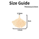 10pcs 33*30mm Hollow Ginko Leaf Charms Brass Filigree Leaf Pendant for Jewellery Parts B3810