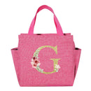 A~N Letter Printed Nylon Lunch Bag With Zipper Waterproof Insulation Bag Ice Bag Suitable For Men & Women's Work Picnic Travel