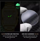 LIGE Gold Stainless Steel Men Watches Quartz Waterproof Luminous Male Clock Business Sport Mens Watch Luxury Calendar Man Watch