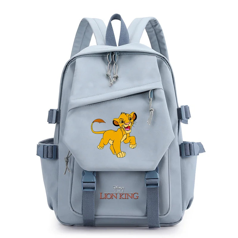 Disney The Lion King Simba Boys Girls Kids School Book Bags Women Bagpack Teenagers Travel Backpack Mochila Escolar