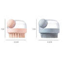 Silicone Shampoo Head Scalp Massage Brush Silicone Body Brush Hair Washing Comb Bath Spa Shower Brush Add Liquid Bathing Brush