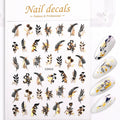 1 Pc Nail Strip Stickers Black/Gold/Rose Gold/Silver Metal Strip Tape Nail Art Adhesive DIY Foil Tips Nail Sticker Decals NK11