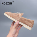 أحذية موكاسين صيفية للمشي من الجلد المدبوغ للنساء لربيع وخريف 2025، أحذية بدون كعب، أحذية مسطحة بدون رباط، أحذية ...