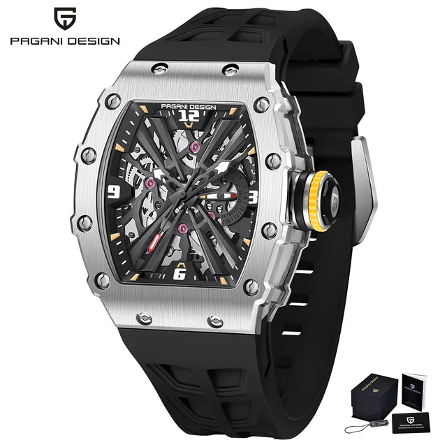 2023 PAGANI DESIGN New 42MM Men's Quartz Watch Luxury Sapphire Glass 5ATM Waterproof Stainless Steel Watch for Men reloj hombre