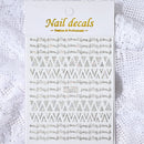 1 Pc Nail Strip Stickers Black/Gold/Rose Gold/Silver Metal Strip Tape Nail Art Adhesive DIY Foil Tips Nail Sticker Decals NK11