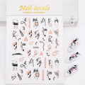 1 Pc Nail Strip Stickers Black/Gold/Rose Gold/Silver Metal Strip Tape Nail Art Adhesive DIY Foil Tips Nail Sticker Decals NK11