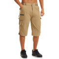 MAGCOMSEN Summer Men's Shorts Quick-drying Lightweight with 7 Pockets Waterproof 3/4 Shorts for Fishing Hiking