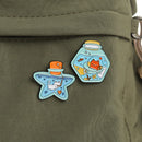 Cat's Wishing Bottle Enamel Pins Custom Kitten Dream Life Brooches Lapel Badges Cartoon Cute Animal Gift for Kids Friends