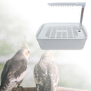 Automatic Pet Bird Bath with USB Cable Easy to Clean Parrot Bathtub for Cockatiel African Grey Water Bowl Lovebirds Budgie