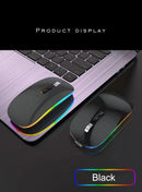 Xiaomi Dual Mode Mouse Wireless Backlight 2.4G Bluetooth Type-C Rechargeable 1600 DPI Adjustable Silence Boss Button Office Home