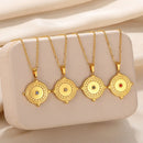 Love Heart Stainless Steel Necklace for Woman Gold Color Zircon Fashion Pendant Chain Jewelry collares para mujer