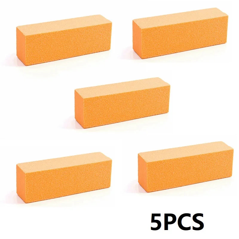 5/10PCS Nail Buffer Sponge Polishing Block Buffer for Polisher Manicure Buff Professional Nail File Milling Cutter for Manicure