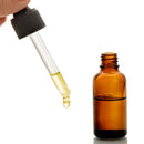 6-24 Pack Eye Dropper bottle, 30ml Amber Glass Bottles, with Glass Eye Droppers for Essential Oils