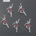10Pcs Pink Metal Gem Zircon Nail Art Charm 3D Luxurious Heart Ribbon Cross Starlight Nail Decoration DIY Zircon Nail Accessories