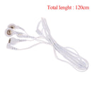 2/4Button 2/4pin Electrotherapy Electrode Lead Electric Shock Wires Cable For Massager Connection Cable Massage And Relaxation