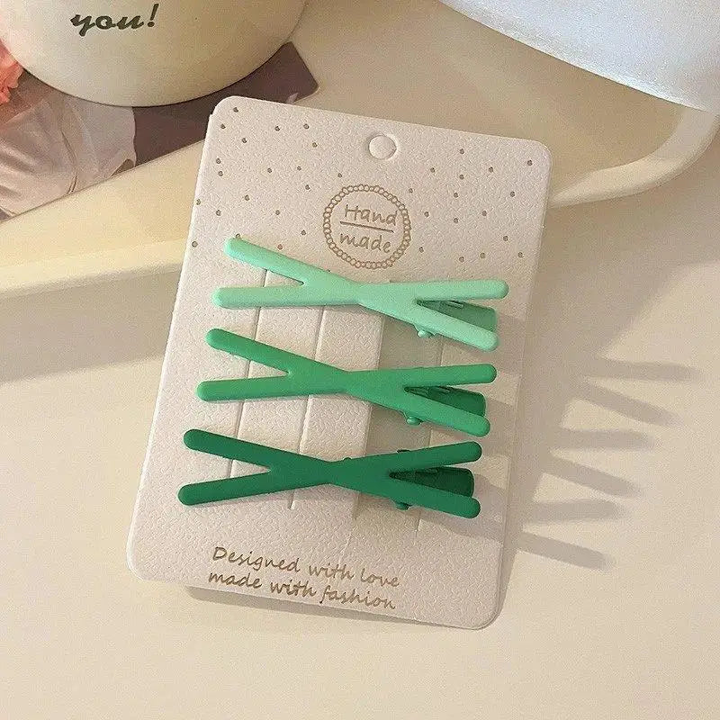 3Pcs/Set Women Girls solid Simplicity frosted Hair Clips Adult Alloy Barrettes Hairpins Female Fashion Hair Accessories