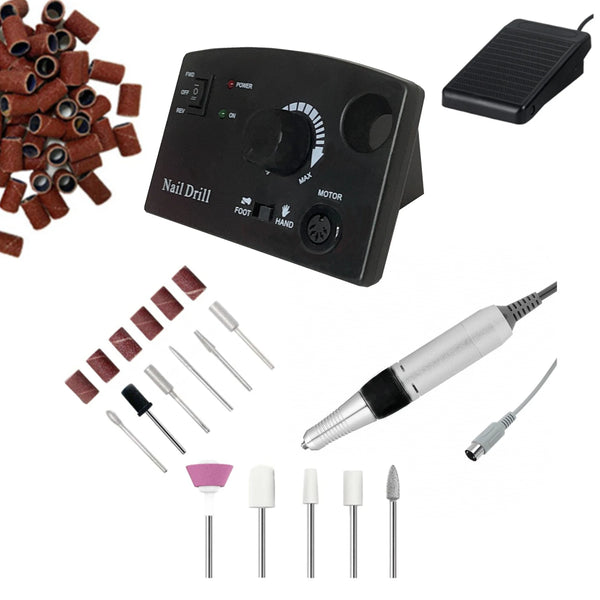 Nail drill machine for manicure salon tool and home use strong power electric nail files