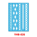 1PC Hanna Lace Tattoo Sticker White Silk Printing Waterproof Disposable Tattoo for Arm Sexy Bracelet