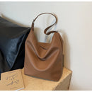 Women's Armpit Hobos Shoulder Bag Black Stylish Female Large Pu Leather Commuter Bags Quality Aesthetic Ladies Original Handbag