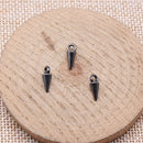 WYSIWYG 40pcs 11x4mm Antique Silver Color Awl Charms Pendant For Jewelry Making DIY Jewelry Findings