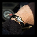 Medieval Crash Creative Melting Twisted Watch High Quality Genuine Leather Watch For Men Luxurious Sapphire Glass Men's Watch