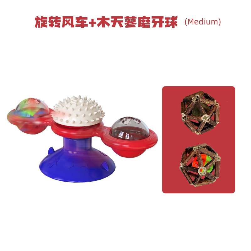 Cat Toy Self-Hi Relieving Stuffy Pet Turntable Cat Teaser Tumbler Windmill Supplies Kitty Toy Cat Toy