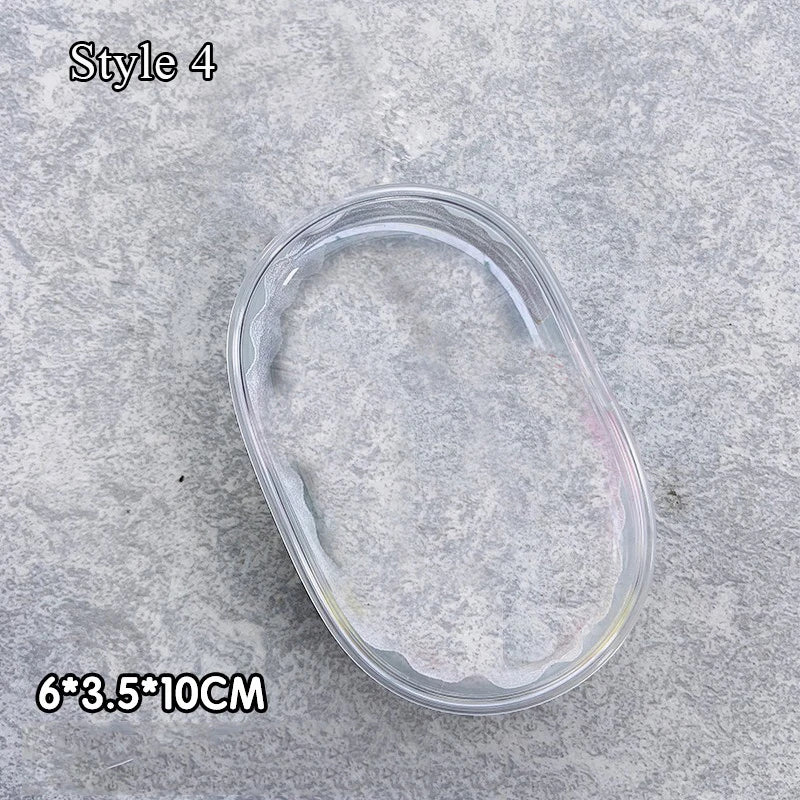 Jewelry Organizer Transparent Storage Box Pouch Mystery Box Keychain Bag Storage Case Thicken Wallet Cute Doll Bag Organization