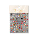 1 pc 5D Embroidery Bee Nail Art Sticker Embossed Butterfly Insect Nail Sticker High Quality Nail Art Design Decoration Sticker