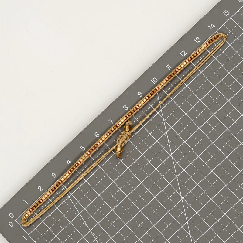 Women Miyuki Seed Beaded Bracelet Boho Jewelry Handmade Gift Rope Chain Charm Bracelets for Teen Girl Friendship Pulsera