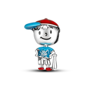 925 Sterling Silver Boy Girl and Heart Shape Pendant Charm Couple Lovers Bead Fit Pandora Original Bracelet DIY Jewelry Making