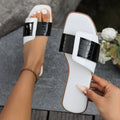 Plus Size 36-43 Shoes for Women Summer Fashion Women's Slippers Open Toe Flat Beach Outside Non-slip Sandals Women Shoes