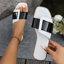 Plus Size 36-43 Shoes for Women Summer Fashion Women's Slippers Open Toe Flat Beach Outside Non-slip Sandals Women Shoes