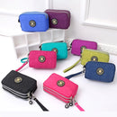 Thickened Three-layer Long Zipper Pocket Purse Women's Handbag Wrist Mobile Phone Bag Cute Washable Cloth Bags